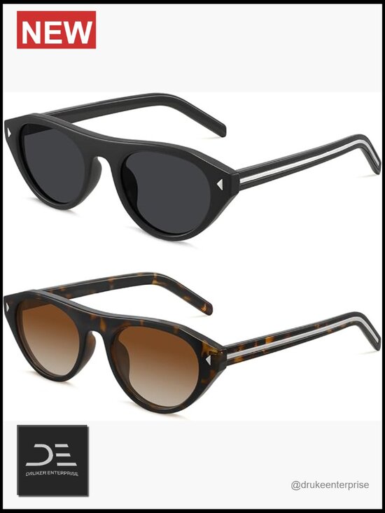 Retro Cat Eye Sunglasses UV400 Protection Driving Travel Outdoor main image 4